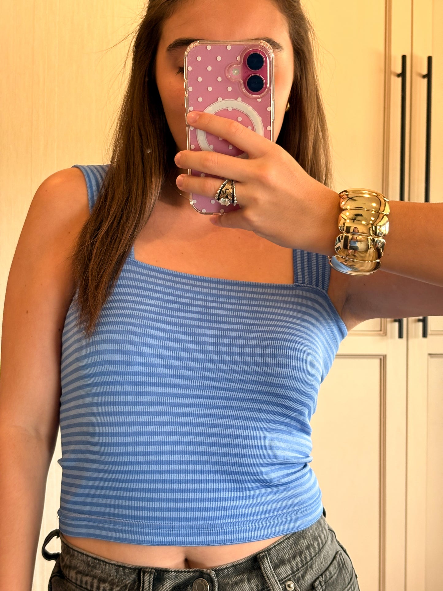 The Sadie Tank - Coastal Blue