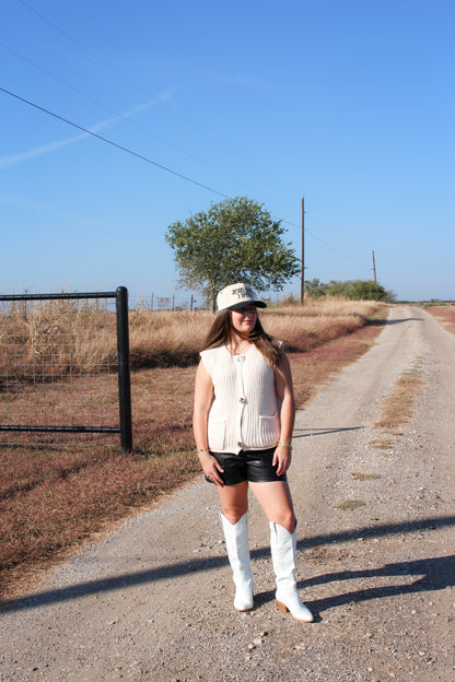 Black Faux Leather Shorts