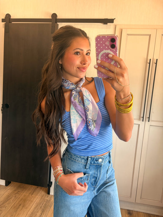 The Sadie Tank - Coastal Blue