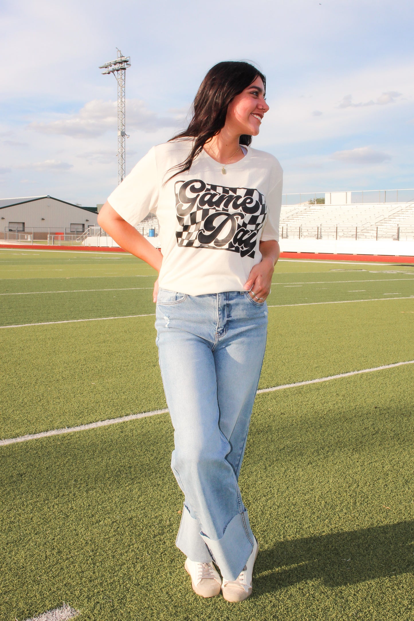 Game Day Checkered T-Shirt
