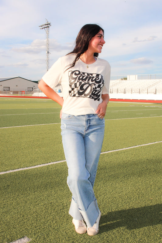 Game Day Checkered T-Shirt