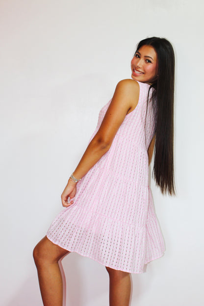 Sleeveless Plaid Dress