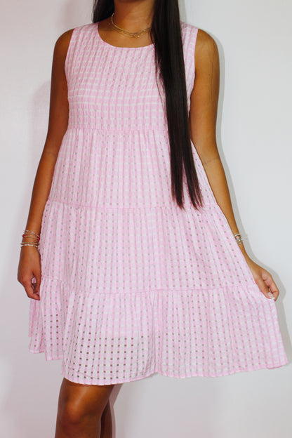 Sleeveless Plaid Dress