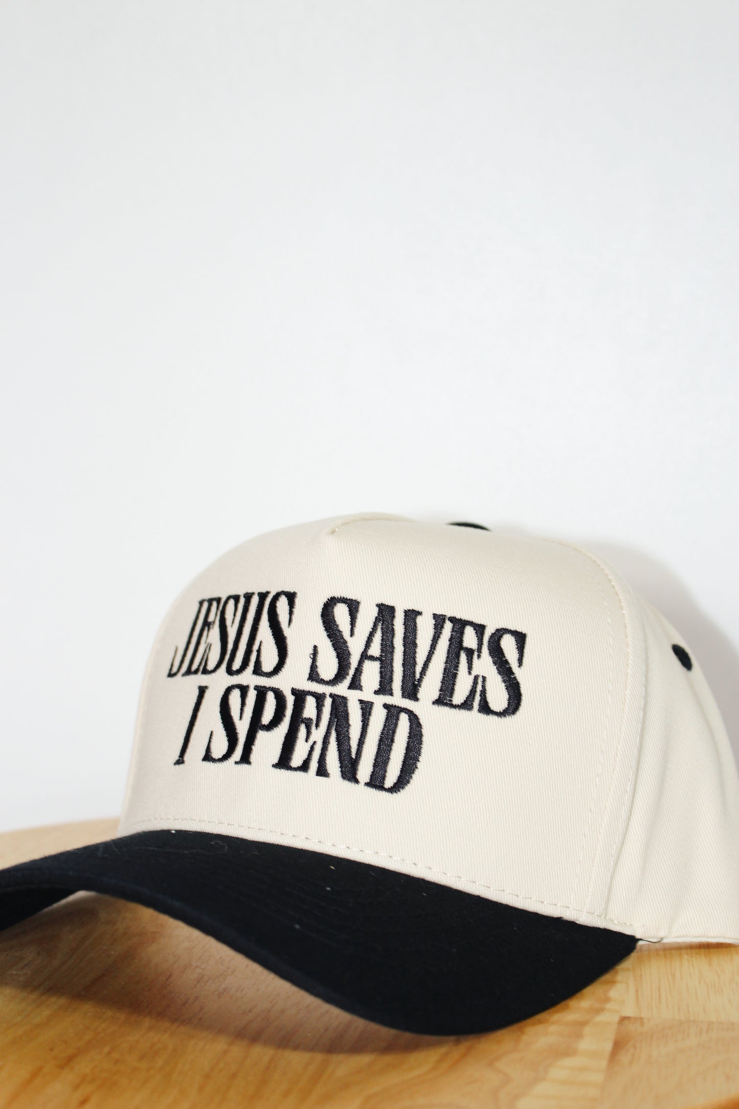 "Jesus Saves I Spend" Hat